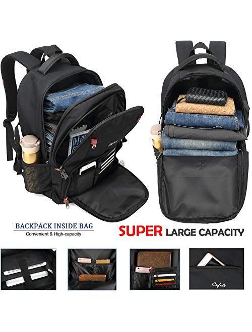 CAFELE 17.3 Laptop Backpack Travel Computer Backpack College Bookbag School Backpack with USB Charging Port