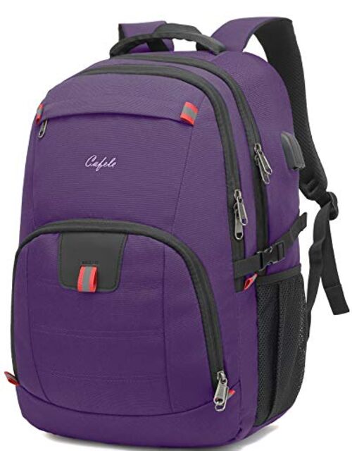 CAFELE 17.3 Laptop Backpack Travel Computer Backpack College Bookbag School Backpack with USB Charging Port