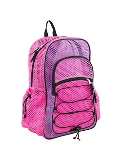 Eastsport XL Semi-Transparent Mesh Backpack with Comfort Padded Straps and Bungee