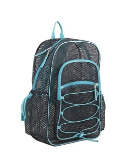 Eastsport XL Semi-Transparent Mesh Backpack with Comfort Padded Straps and Bungee