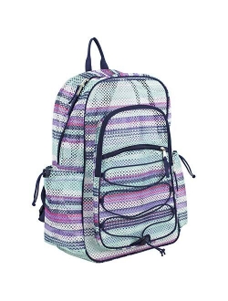 Eastsport XL Semi-Transparent Mesh Backpack with Comfort Padded Straps and Bungee