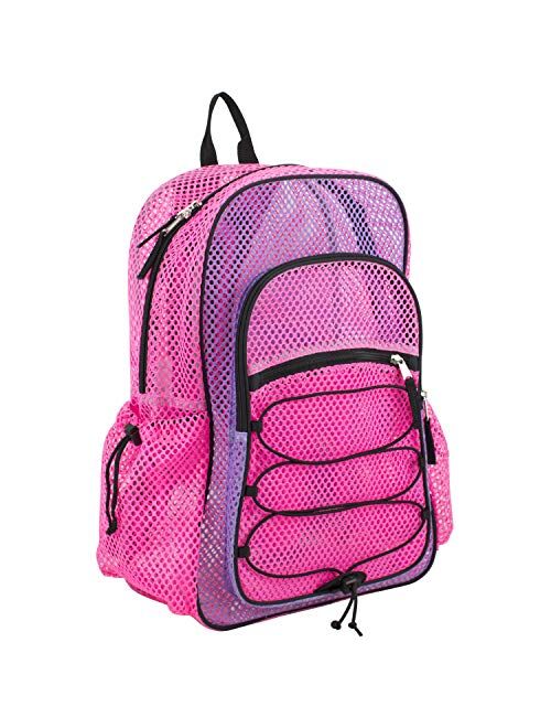 Eastsport XL Semi-Transparent Mesh Backpack with Comfort Padded Straps and Bungee