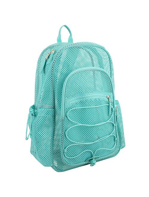 Eastsport XL Semi-Transparent Mesh Backpack with Comfort Padded Straps and Bungee