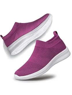 vibdiv Womens Walking Shoes Sock Sneakers Balenciaga Look Slip-on Lightweight Comfortable Breathable