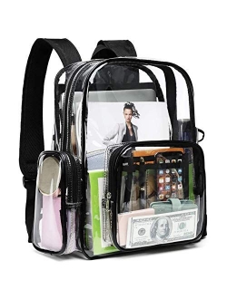 F-color Clear Backpack Heavy Duty Large Waterproof Transparent Backpack Bag