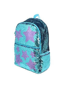 Sequin School Backpack for Girls Boys Kids Cute Kindergarten Elementary Book Bag Bookbag Glitter Sparkly Back Pack