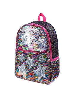 Sequin School Backpack for Girls Boys Kids Cute Kindergarten Elementary Book Bag Bookbag Glitter Sparkly Back Pack