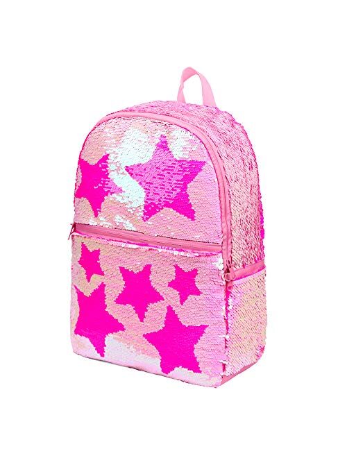 Sequin School Backpack for Girls Boys Kids Cute Kindergarten Elementary Book Bag Bookbag Glitter Sparkly Back Pack