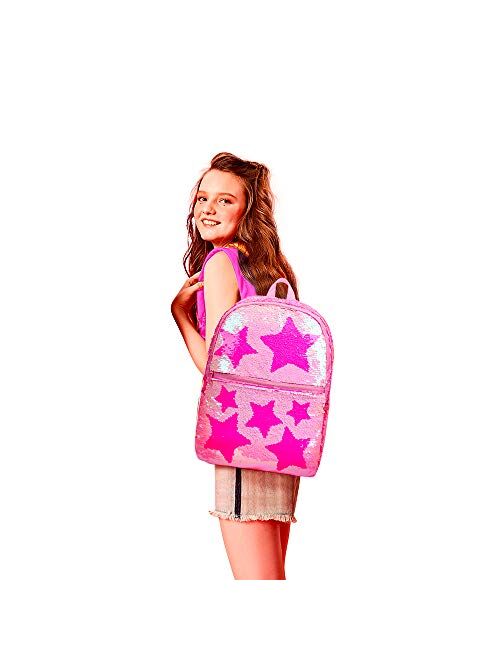 Sequin School Backpack for Girls Boys Kids Cute Kindergarten Elementary Book Bag Bookbag Glitter Sparkly Back Pack