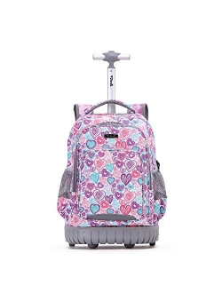 Rolling Backpack 19 inch Wheeled LAPTOP Boys Girls Travel School Student Trip