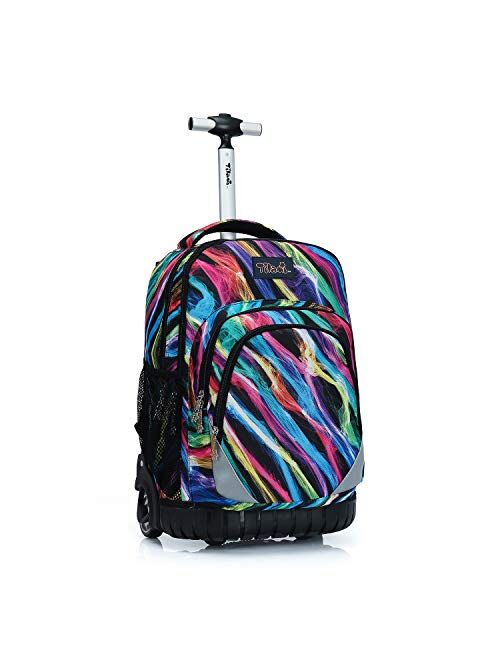 Rolling Backpack 19 inch Wheeled LAPTOP Boys Girls Travel School Student Trip