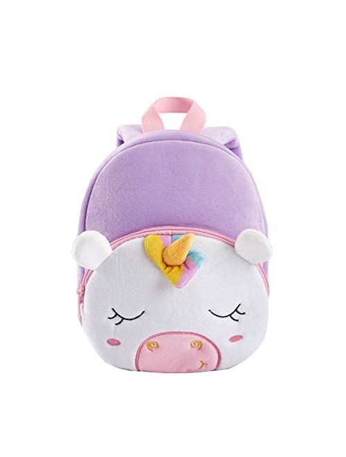 Cute Kids Toddler Backpack Plush Toy Animal Cartoon Children Bag for 2~5 Years Baby