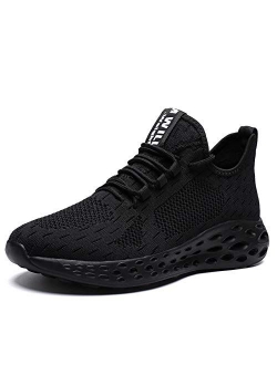 Mevlzz Mens Running Shoes Slip on Walking Shoes Fashion Breathable Sneakers Mesh Soft Sole Casual Athletic Lightweight