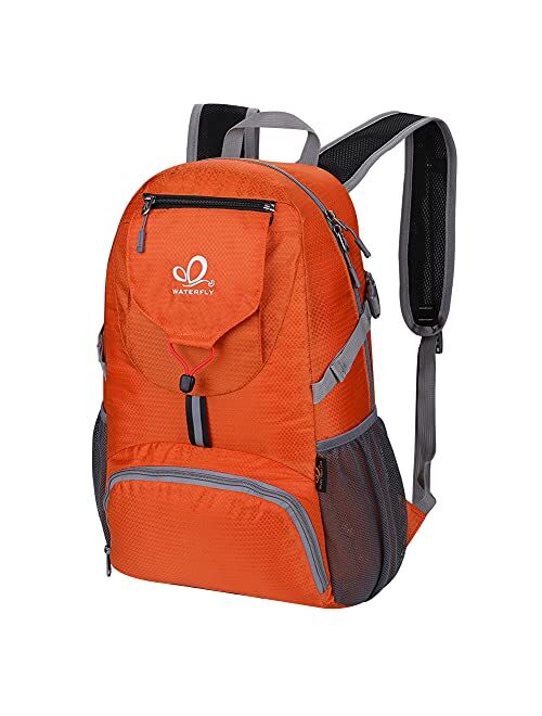 WATERFLY Packable Backpack Daypack for Men Women 16L Lightweight Travel Hiking Daypack