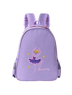 BAOHULU Toddler Backpack Ballet Dance Bag 9 Colors for Girls 2-8Y