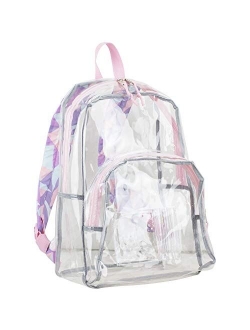 Eastsport Clear Dome Backpack with Adjustable Printed Padded Straps