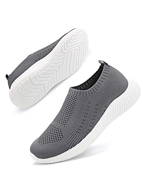 Ablanczoom Men's Athletic Balenciaga Look Walking Shoes Comfortable Lightweight Running Shoes Breathable Knit Slip on Sneakers