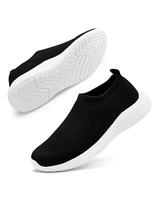 Ablanczoom Men's Athletic Balenciaga Look Walking Shoes Comfortable Lightweight Running Shoes Breathable Knit Slip on Sneakers