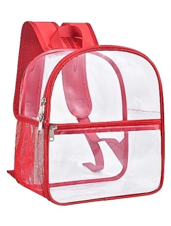 Clear Backpack Mini Stadium Approved, Cold-Resistant See Through Backpack, Water proof Transparent Backpack for Work, Security Travel, Concert & Sport Event