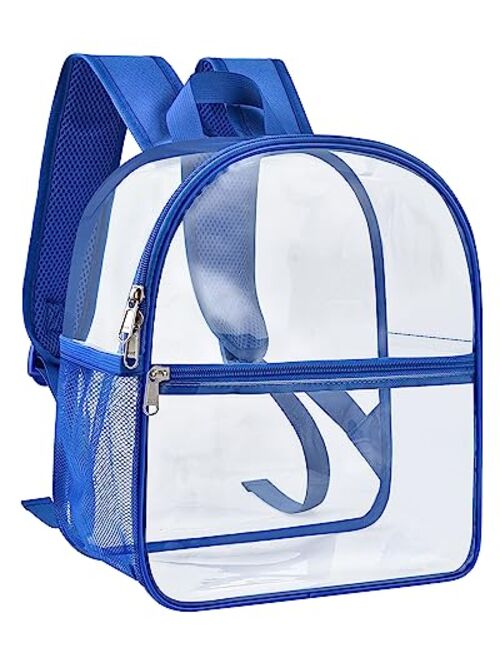 Clear Backpack Mini Stadium Approved, Cold-Resistant See Through Backpack, Water proof Transparent Backpack for Work, Security Travel, Concert & Sport Event