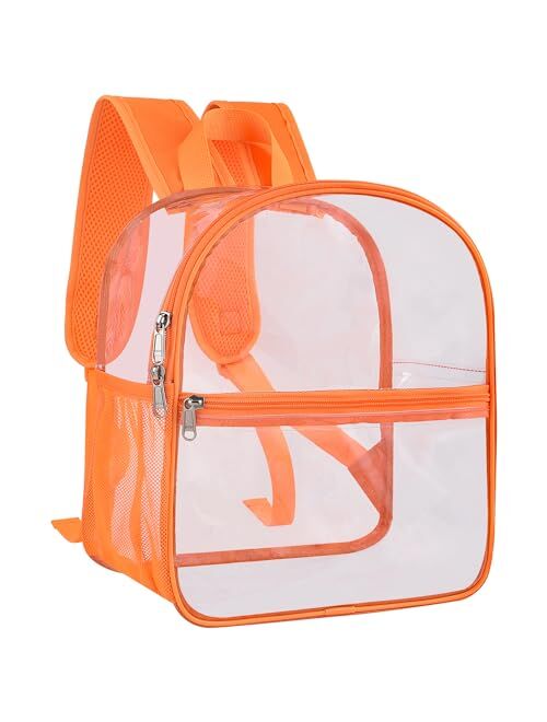 Clear Backpack Mini Stadium Approved, Cold-Resistant See Through Backpack, Water proof Transparent Backpack for Work, Security Travel, Concert & Sport Event