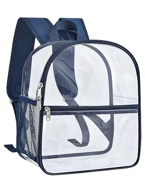 Clear Backpack Mini Stadium Approved, Cold-Resistant See Through Backpack, Water proof Transparent Backpack for Work, Security Travel, Concert & Sport Event