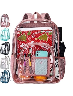 Clear Backpack, Transparent Backpacks Stadium Approved, Heavy Duty See Through Backpack