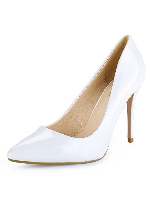 IDIFU Women's IN4 Classic Pointed Toe High Heels Pumps Wedding Dress Office Shoes