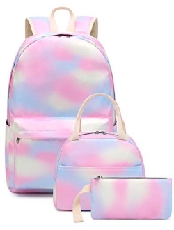 Bookbag School Backpack Girls Cute Schoolbag for 15 inch Laptop backpack set