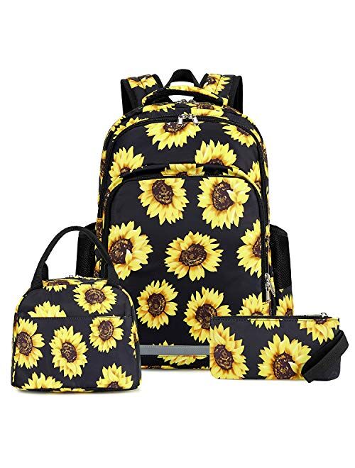 Bookbag School Backpack Girls Cute Schoolbag for 15 inch Laptop backpack set