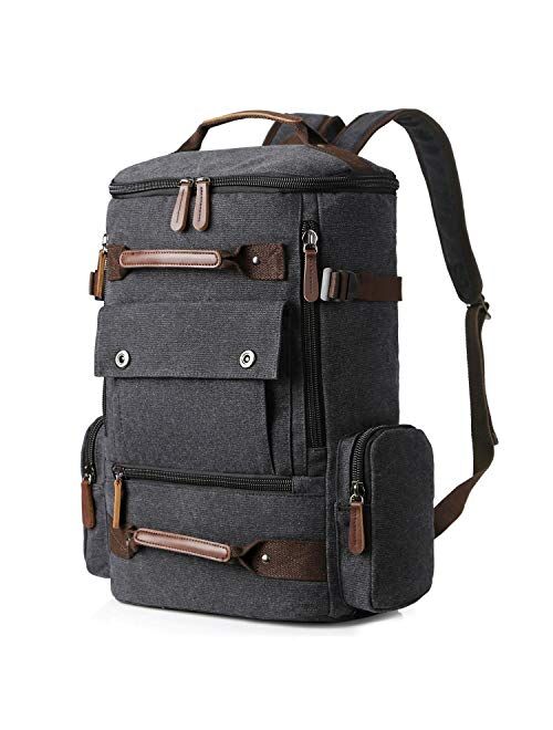 Yousu Canvas Backpack Fashion Travel Backpack Rucksack Casual Vintage Daypack