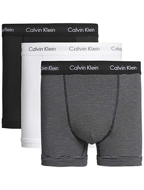 Calvin Klein Men's 3 Pack Trunks, Multicoloured