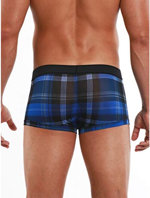 papi Men's Brazilian Cool Trunk Boxer Briefs Pack of 2 Comfort Fitting Underwear