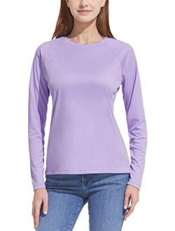 Women's UPF 50  Long Sleeve UV/Sun Protection T-Shirt, Outdoor Cool Dry Athletic Performance Hiking Shirts