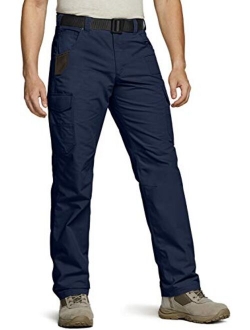 Men's Ripstop Work Pants, Water Repellent Tactical Pants, Outdoor Utility Operator EDC Straight/Cargo Pants