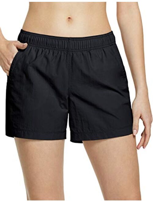 CQR Women's Hiking Shorts, Quick Dry Lightweight Travel Shorts, UPF 50+ UV/SPF Stretch Camping Shorts, Outdoor Apparel