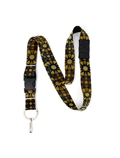 Buttonsmith Guys Lanyard - Premium with Buckle, Breakaway and Wristlet - Made in The USA