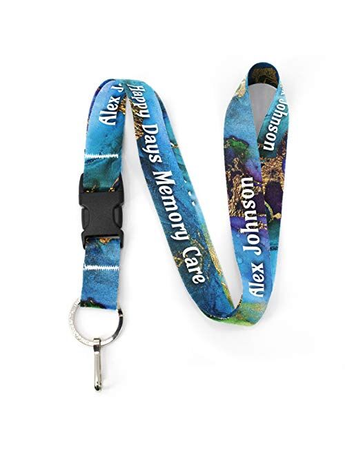 Buttonsmith Guys Lanyard - Premium with Buckle, Breakaway and Wristlet - Made in The USA