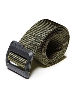 1 or 2 Pack Tactical Belt, Military Style Heavy Duty Belt, Nylon Webbing EDC Quick-Release Buckle