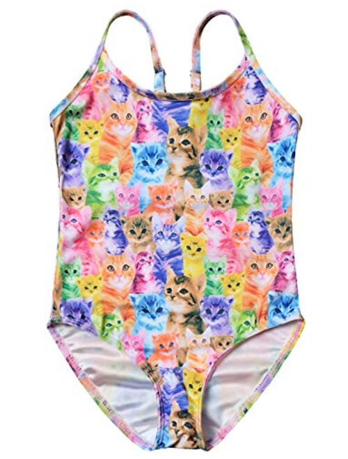 Girls Swimsuits Unicorn Mermaid Bathing Suits for Kids One Piece Beach Clothes