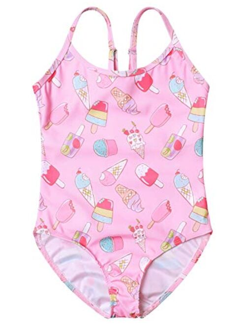 Girls Swimsuits Unicorn Mermaid Bathing Suits for Kids One Piece Beach Clothes