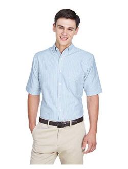 UltraClub Men's Classic Wrinkle-Free Short-Sleeve Oxford 8972