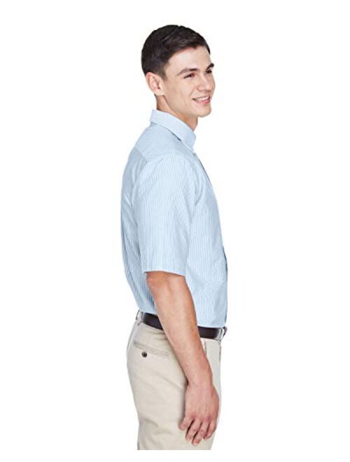 UltraClub Men's Classic Wrinkle-Free Short-Sleeve Oxford 8972