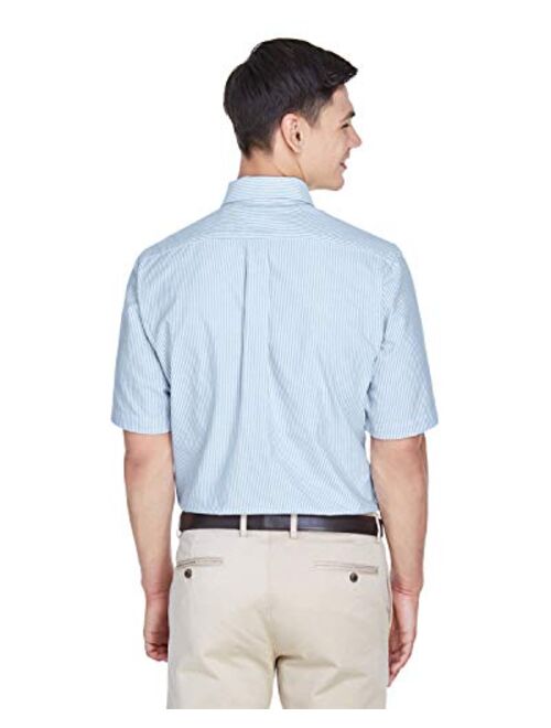 UltraClub Men's Classic Wrinkle-Free Short-Sleeve Oxford 8972