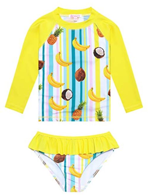 QPANCY Girls Rash Guard Swimwear Swimsuit Bathing Suits UPF 50+ Sun Protection