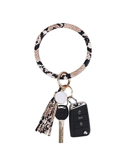 Tifanso Key Ring Bracelets Wristlet Keychain Bangle Keyring for Women