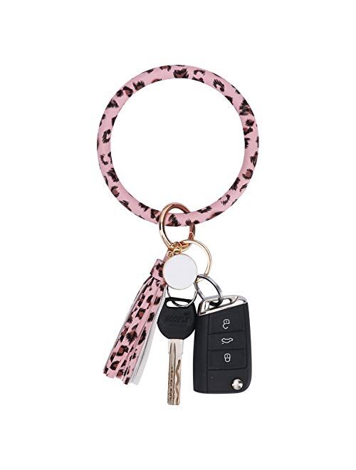 Tifanso Key Ring Bracelets Wristlet Keychain Bangle Keyring for Women