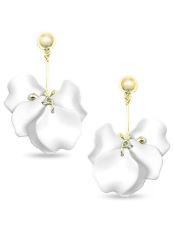 ZENZII Pastel Petals Painted Earring for Women