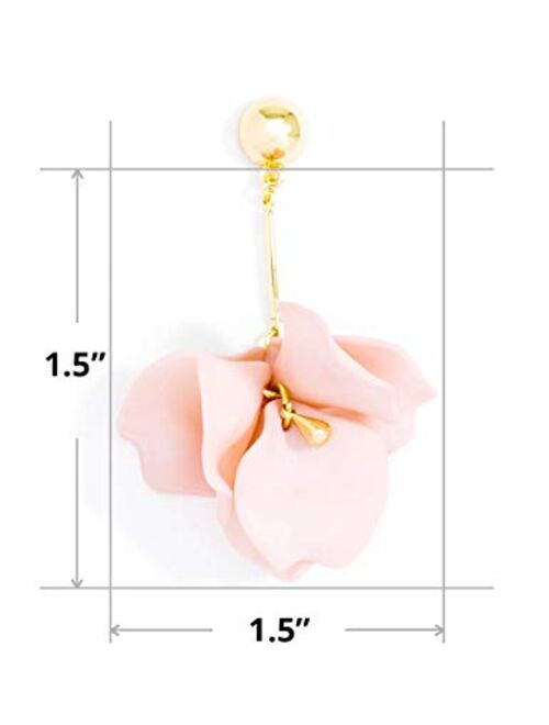 ZENZII Pastel Petals Painted Earring for Women