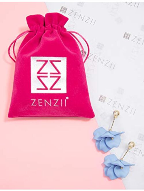 ZENZII Pastel Petals Painted Earring for Women